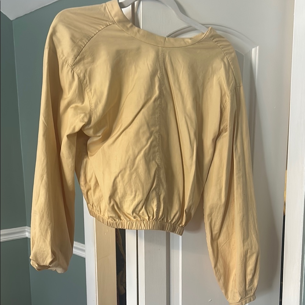 Women's Cream Long Sleeve Top